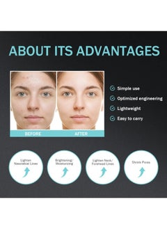 General Water and light pore beauty instrument introduction instrument household facial massage led blue light 5-speed skin care  - Image 3