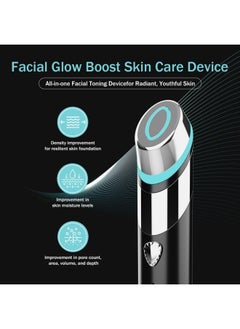 General Water and light pore beauty instrument introduction instrument household facial massage led blue light 5-speed skin care  - Image 4