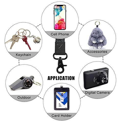 Yiflin Cute Wrist Lanyard for Keys, Keychain, Wallet, Id Holder, Cell Phone, Wristlet Lanyard Key Chain Holder for Women - Image 5
