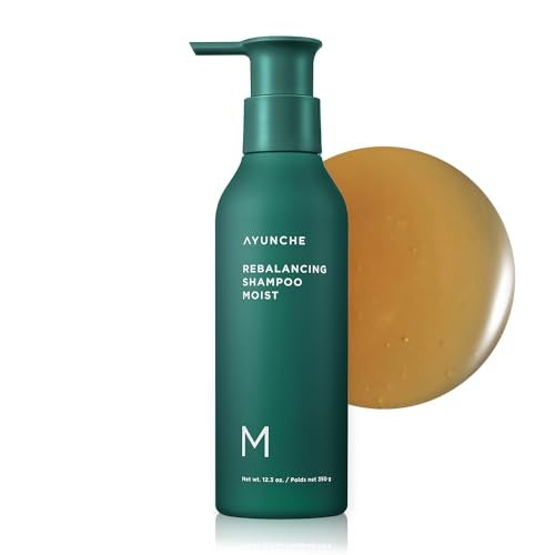 AYUNCHE Rebalancing Shampoo Moist 11 fl. oz. [For Dry Scalp] | Soft & Moisturizing Cleansing Shampoo | Strengthen and Protect Weakened Hair Roots | Korean Salon Brand - Image 1