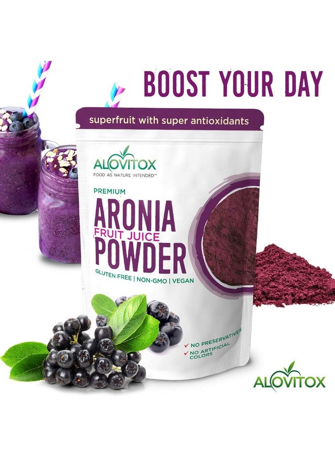 Alovitox Aronia Berry Powder | Antioxidant-Dense Juice Superfood with Dietary Fiber, Vitamins, Calcium, Iron, Boosts Immune System & Reduces Blood Pressure | RAW, Vegan, Non-GMO, Gluten-Free | 16 oz - Image 4