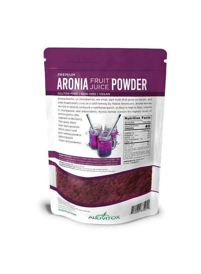 Alovitox Aronia Berry Powder | Antioxidant-Dense Juice Superfood with Dietary Fiber, Vitamins, Calcium, Iron, Boosts Immune System & Reduces Blood Pressure | RAW, Vegan, Non-GMO, Gluten-Free | 16 oz - Image 2