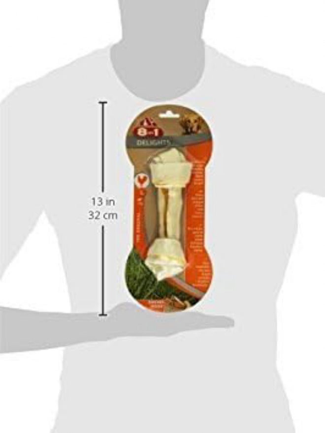8 في 1 Delights Bone (كبيرة) – حلويات للكلاب لذيذة