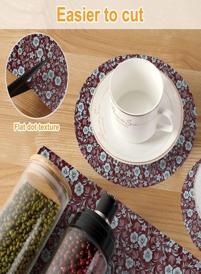 Vocal Store Kitchen Drawer/Cabinet Shelf Mat|PVC Material|Adjustable Size 5 Meter Roll, Maroon - MDOJ2-P037-5 - Image 4