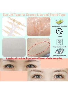 VEZE 4 Sets Of Optionseyelid Tape 7 Shapes 704Pcs Eyelid Lifter Strips Most Complete Double Eyelid Tape.Uneven Monoeyelids Big Eye Tools With Fork Rods & Tweezers.  - Image 3