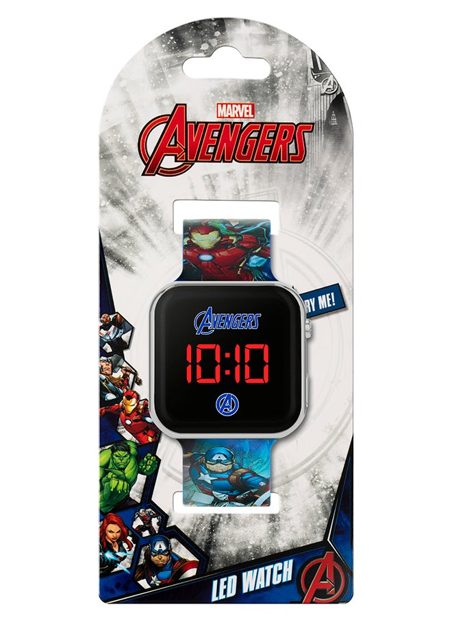 Disney Boy's Digital Square Shape Silicone Wrist Watch AVG4706ARG - 35 Mm  - Image 3