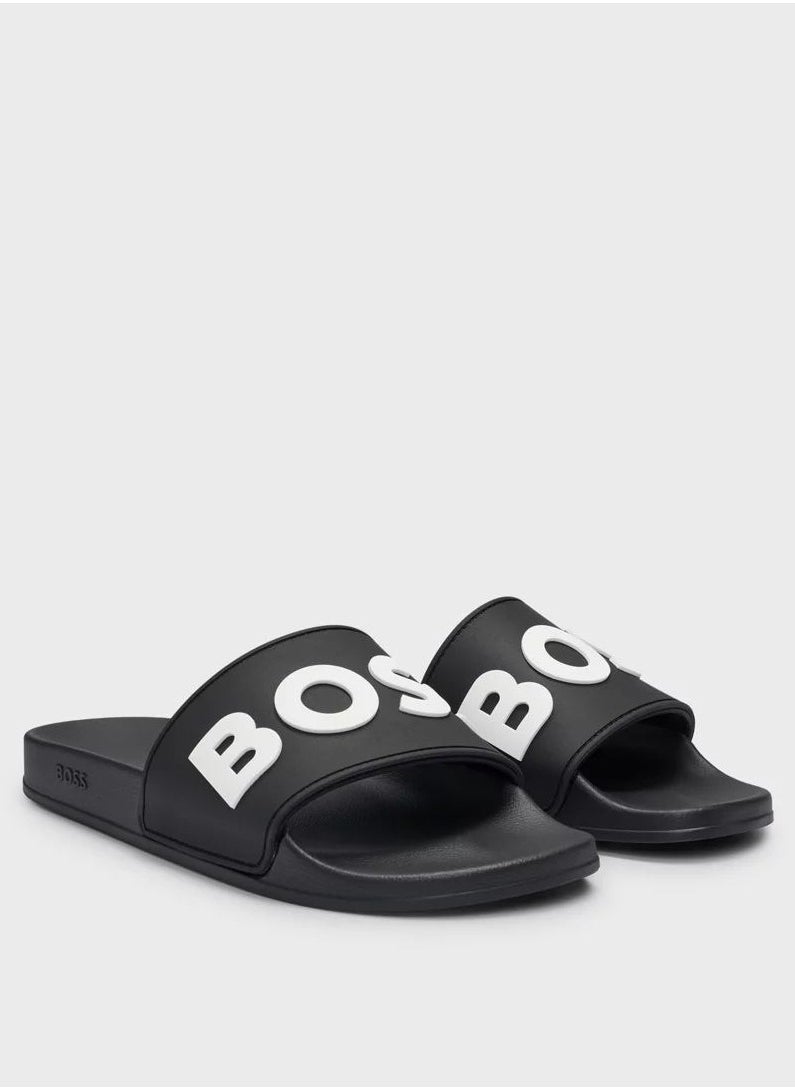 BOSS Hugo Boss Black Slides For Men EUR 42- Standard Size  - Image 2