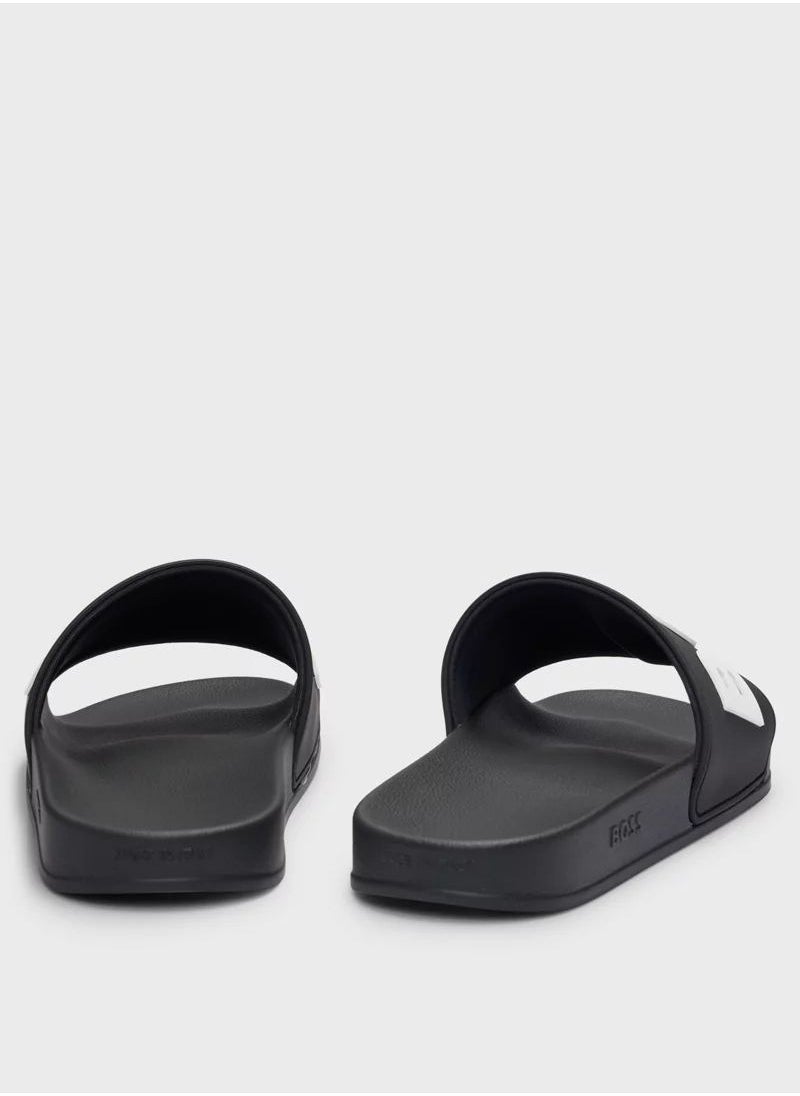 BOSS Hugo Boss Black Slides For Men EUR 42- Standard Size  - Image 4