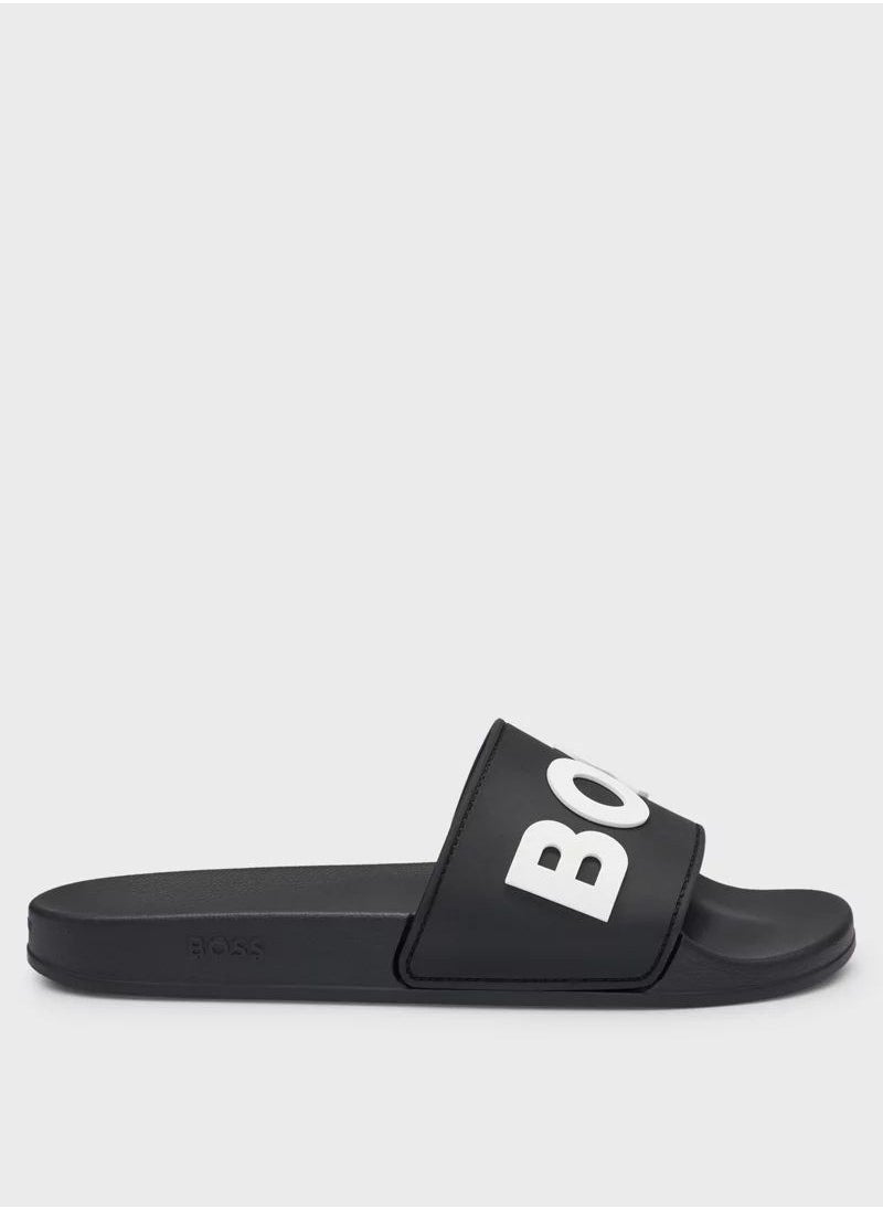 BOSS Hugo Boss Black Slides For Men EUR 42- Standard Size  - Image 3