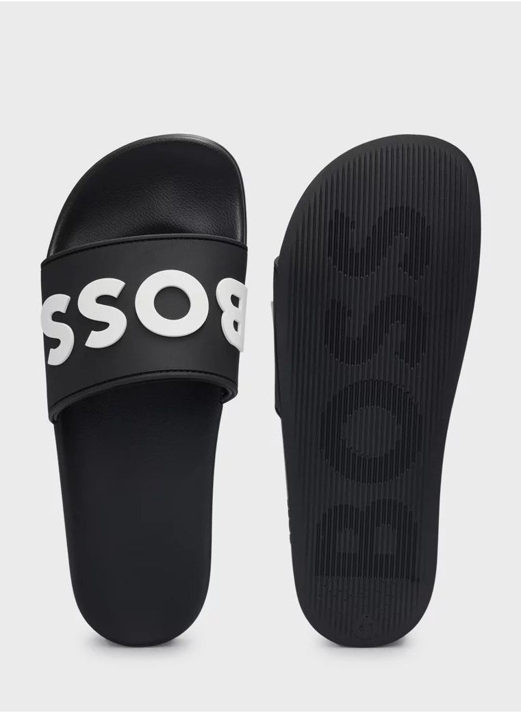 BOSS Hugo Boss Black Slides For Men EUR 42- Standard Size  - Image 1