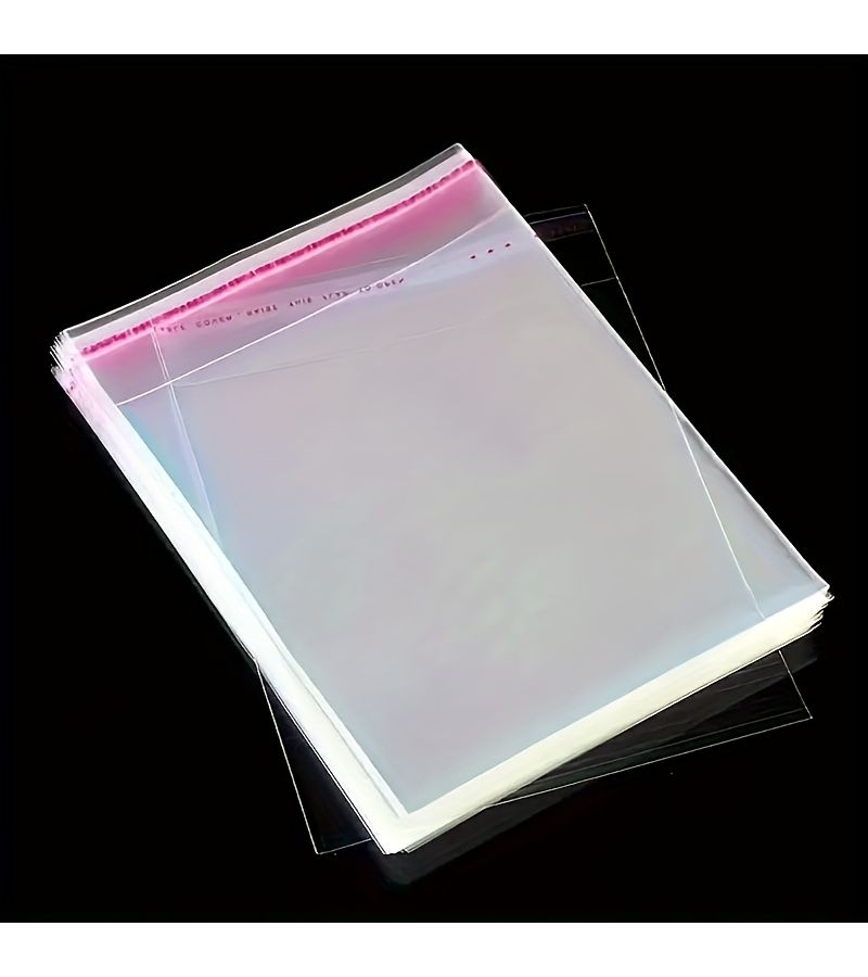 100pcs Thickened Self Sealing OPP Plastic Bags Transparent for Jewelry Packaging 1.97x3.54 Inch - Image 1