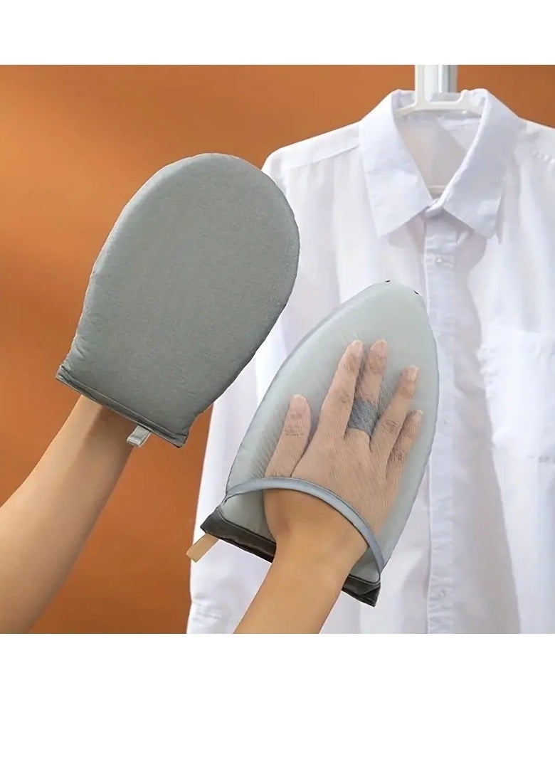 Beauenty Handy Mini Ironing Board,Mini Garment Steamer Ironing Heat Resistant Glove,Waterproof Anti Steam Mitt With Finger Rings For Collars And Ties Home Supplies  - Image 3