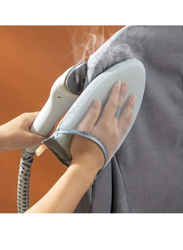 Beauenty Handy Mini Ironing Board,Mini Garment Steamer Ironing Heat Resistant Glove,Waterproof Anti Steam Mitt With Finger Rings For Collars And Ties Home Supplies  - Image 4