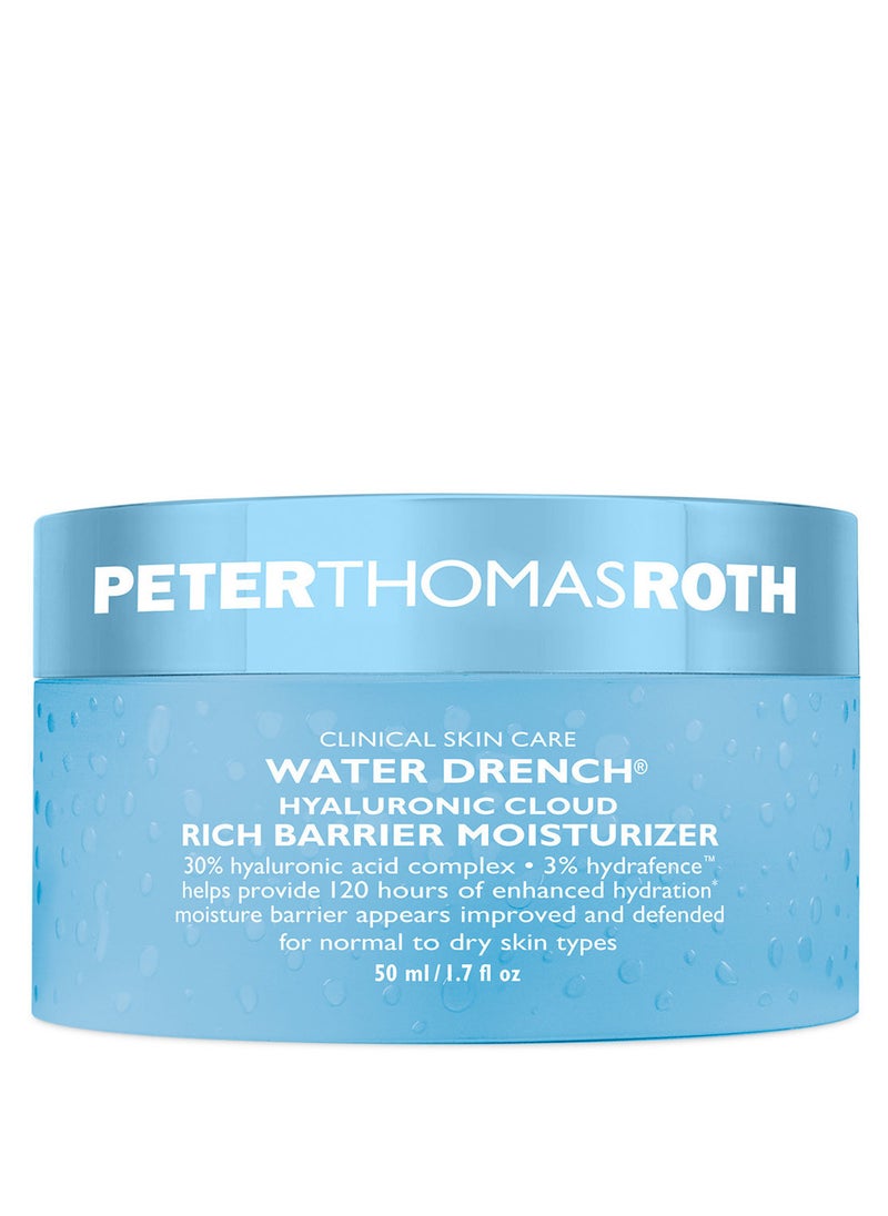 PETER THOMAS ROTH Water Drench Hyaluronic Cloud Rich Barrier Moisturizer 50ml 