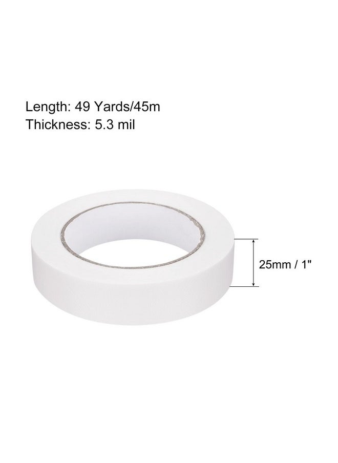 MECCANIXITY Cloth Bookbinding Repair Tape Roll 1 Inch X 49 Yards 5.3 Mil White  - Image 2