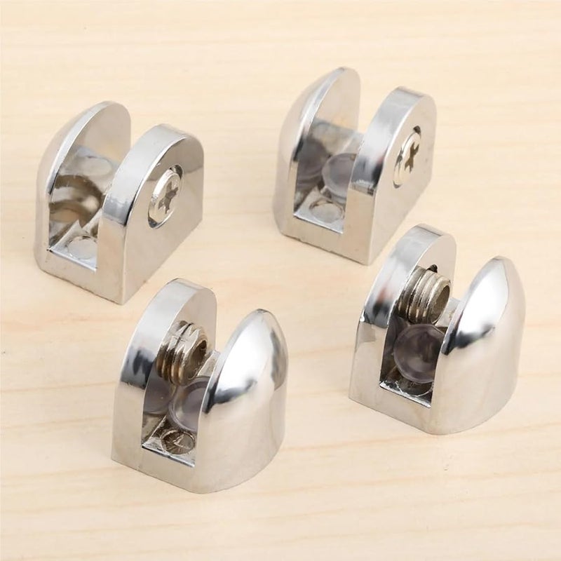 Zinc Alloy Adjustable Glass Shelf Brackets 10Pcs For 5 6mm Thickness Glass With Screws - Image 3