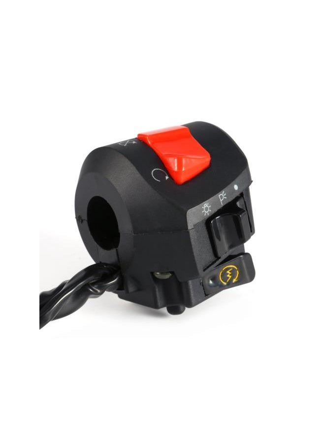 Generic - Motorcycle Left and Right Handlebar Control Switch, 2 Packs DC 12V ABS Waterproof Universal 7/8'' Motorbike Handlebar Horn Turn Signal Light Controller for Honda, Suzuki, Yamaha, Kawasaki etc - Image 1