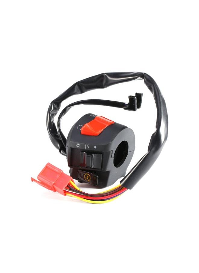Generic - Motorcycle Left and Right Handlebar Control Switch, 2 Packs DC 12V ABS Waterproof Universal 7/8'' Motorbike Handlebar Horn Turn Signal Light Controller for Honda, Suzuki, Yamaha, Kawasaki etc - Image 1
