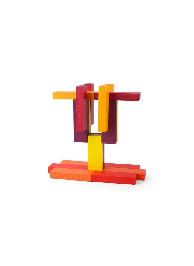 PLAYABLE ART PLAYABLE ART Coaster Cube - a Fun and Functional Work of Art, Sun  - Image 5