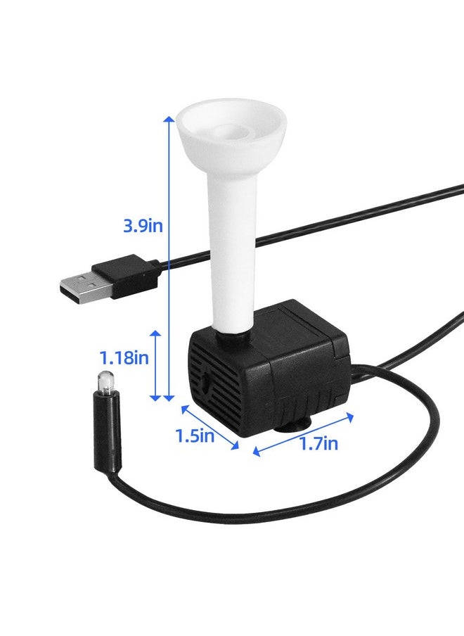 furrybaby Pet Water Fountain Replacement Pump And Light Set (For Square Water Fountain)  - Image 4