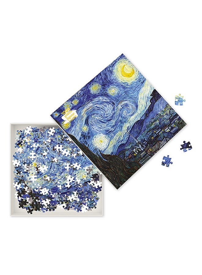لغز منشار الليل المرصع بالنجومنجوم الليلة اللغز 1000 قطعة فان غوخ لغز صغير للبالغين لعبة العائلة لغز - لعبة التحدي التعليمي - Image 5