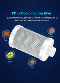 TAYRAN Faucet filter spray water filter front faucet extender ceramic/activated carbon core kitchen gadget grey large  - Image 3
