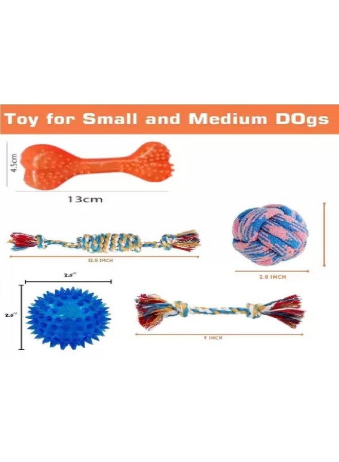 Agirav Dog Rope Toys + Chew Toys, Combo Pack of 7 (Color May Vary) - Image 3