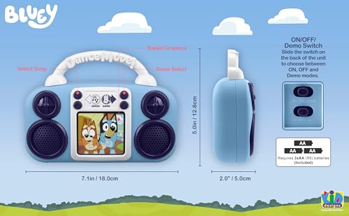 eKids Bluey Toy Music Player, Toy for Toddlers with Built-in Music, for Fans of Bluey Toys for Boys and Girls - Image 4