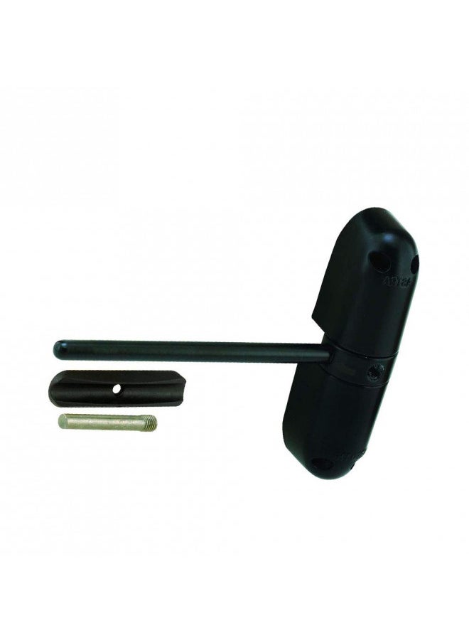 Prime-Line KC16HD Safety Spring Door Closer Easy to Install to Convert Hinged Doors to Self-Closing Diecast Construction, 4-1/4 In. Black, Non-Handed (Single Pack)