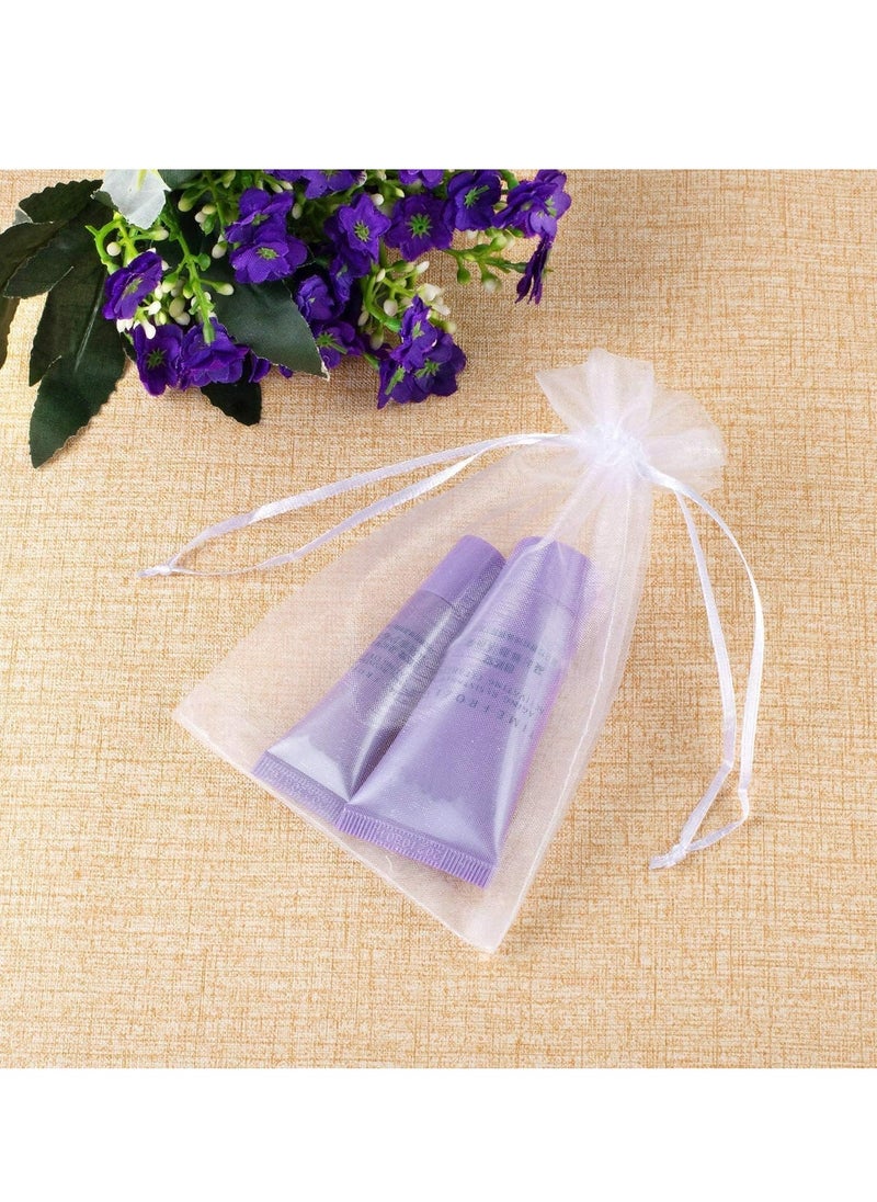 Oasisgalore 100PCS Premium Sheer Organza Bags, Favor Bags with Drawstring, 5x7 inches Jewelry Gift Bags for Party  - Image 3