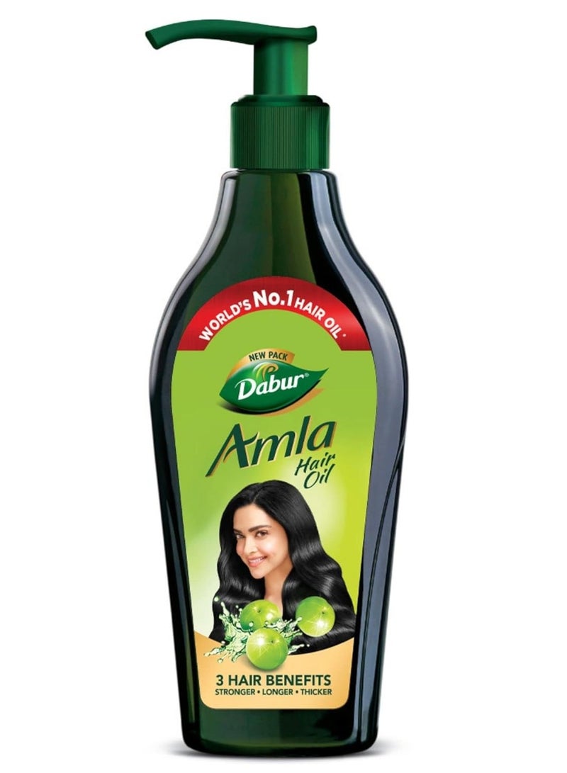 دابر زيت الشعر دابر أملا - 550 مل لشعر قوي وطويل وسميك، يغذي فروة الرأس، ويتحكم في تساقط الشعر، ويقوي الشعر ويعزز نمو الشعر - Image 1