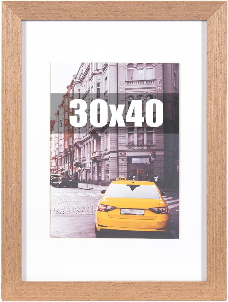 kennethan 1 x Oak Photo Frame for Wall and Desk 30 x 40 cm - Image 1