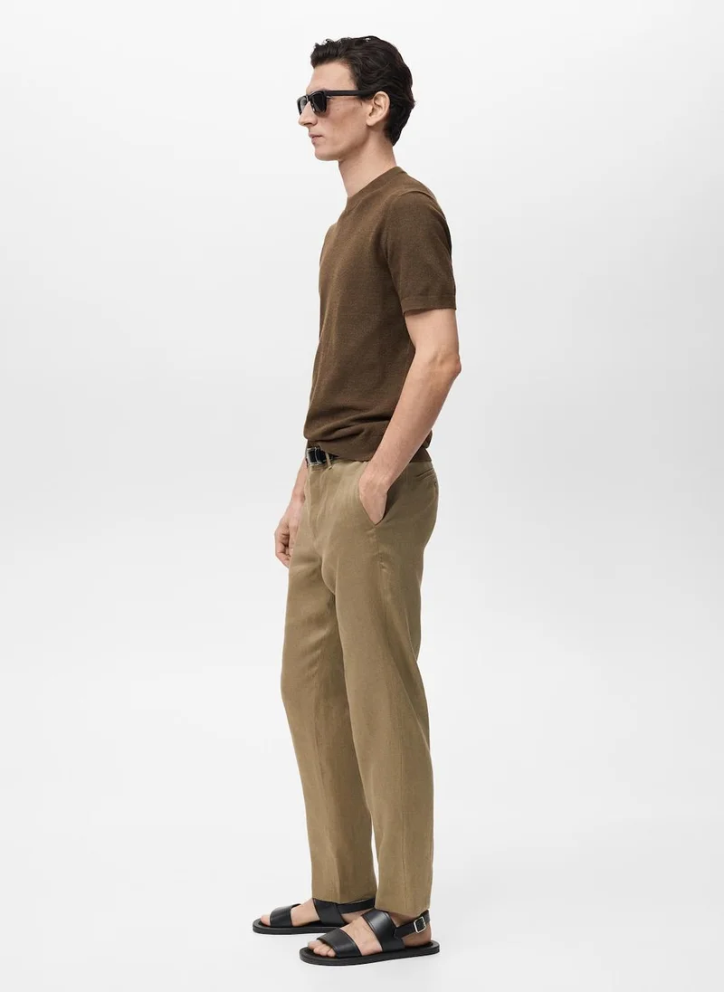 Mango Man Essential Crew Neck T-Shirt