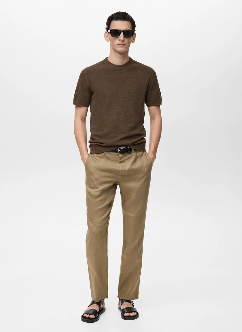 Mango Man Essential Crew Neck T-Shirt
