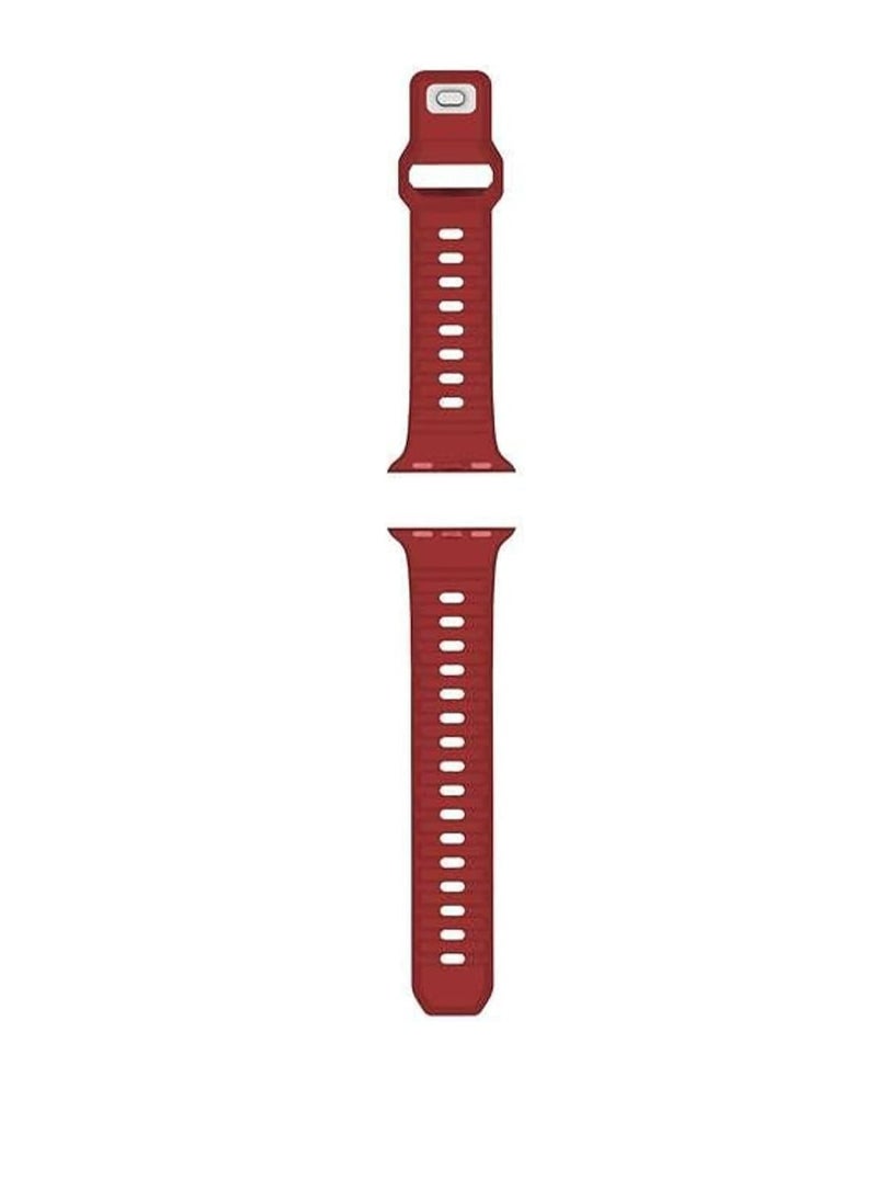 Green House - Green Premier Hovel Series Strap for Apple Watch 42/44/45mm - Red - Image 1