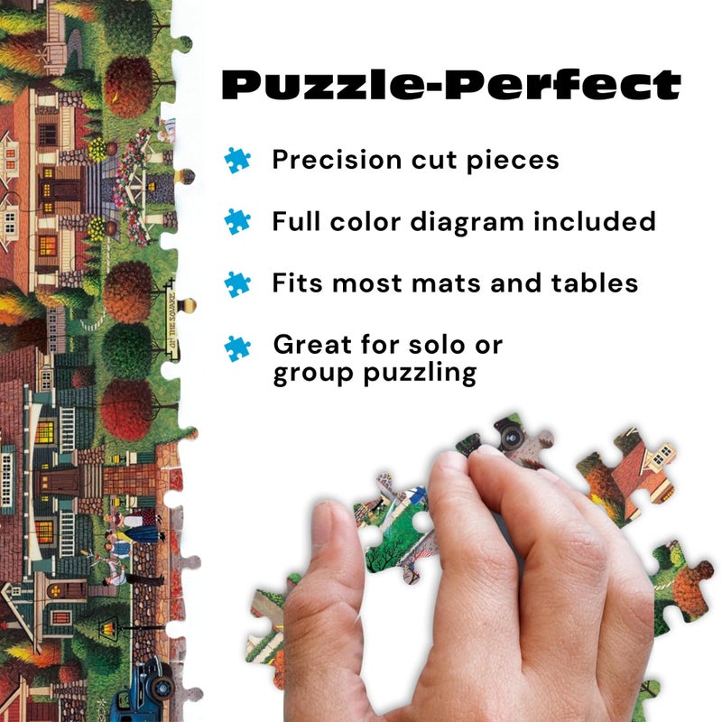 Buffalo Games - Charles Wysocki Labor Day in Bungalowville 1000 Piece Jigsaw Puzzle for Adults - Image 4