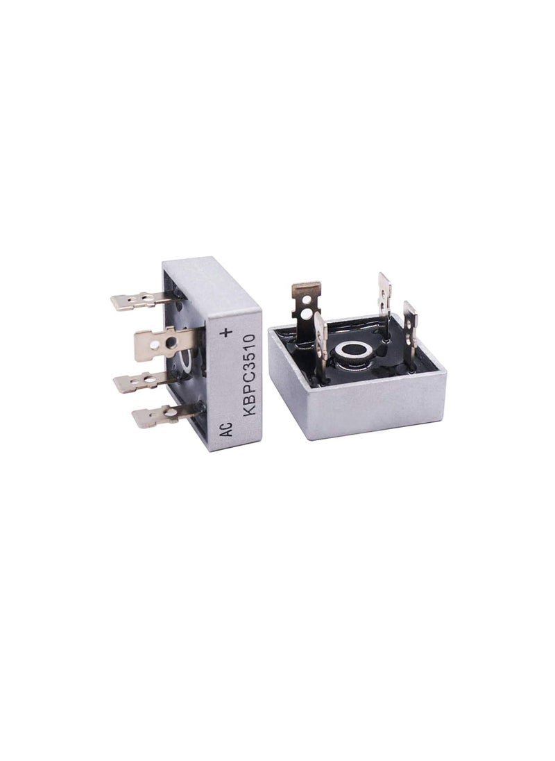 Generic KBPC3510 Single Phase Bridge Rectifier Diode 35A 1000V High-power Metal Case Silicon Diode Bridge Rectifiers (Pack of 2)  - Image 1