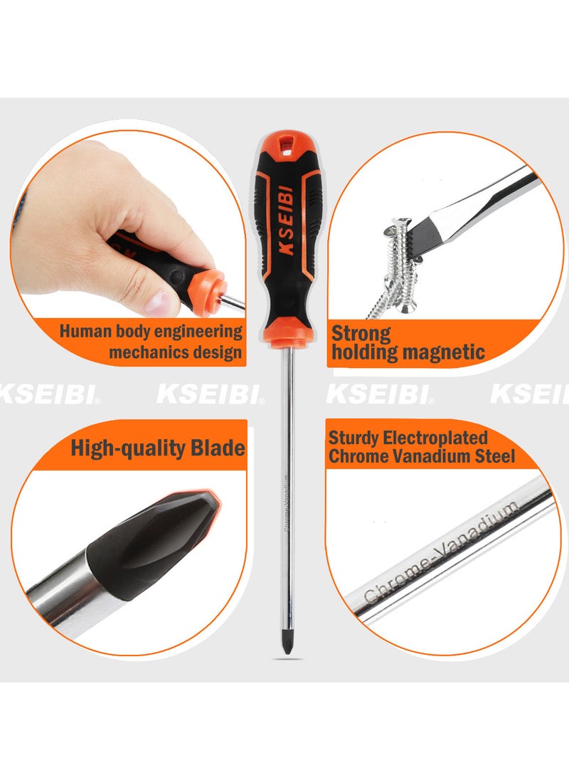 KSEIBI - Screwdriver and Bit Set 52-Pc, Chrome Vanadium, For General Household Repairs, Various Maintenance, Repair, Assembly, and DIY Tasks Across Multiple Industries and Applications. - Image 1