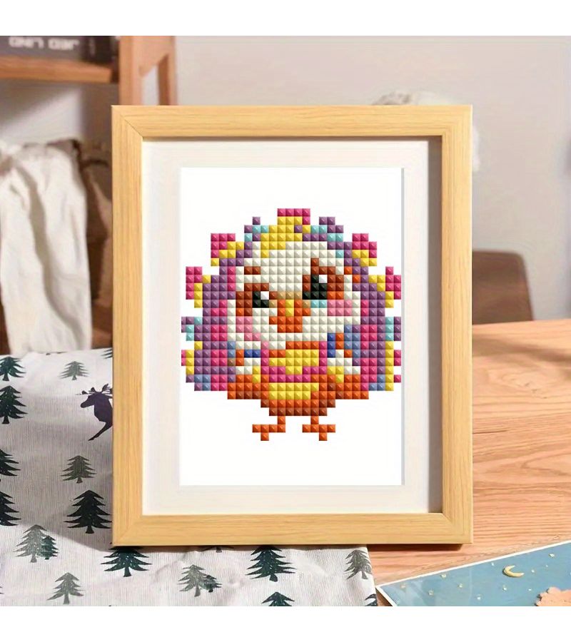 16 قطعة من مجموعة الرسم بالماس 5D DIY، حيوانات كرتونية لطيفة، مثقاب مربع، فن حرفي، ديكور المنزل - Image 5
