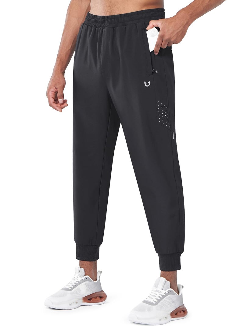 NORTHYARD Men's Fleece Lined Pants Winter Warm Sweatpants Thicken Windproof Pants Track Athletic Running Joggers Workout Gym Black 2XL - Image 1