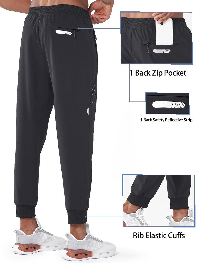 NORTHYARD Men's Fleece Lined Pants Winter Warm Sweatpants Thicken Windproof Pants Track Athletic Running Joggers Workout Gym Black 2XL - Image 2