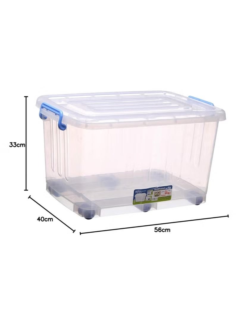 Rotana Large Plastic Box with Wheels - Image 1