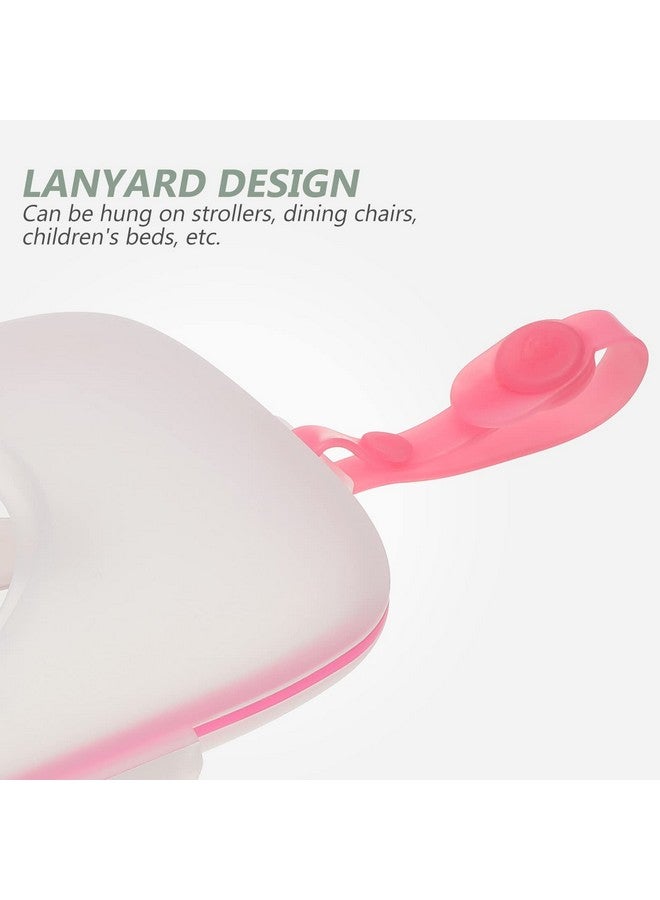 Healeved Baby Wipes Dispenser?On The Go Wipes Dispenser Baby Outdoor Travel Stroller Wet Wipes Box?Travel Wipes Case Baby Wipe Holder?Refillable Container For Car Bathroom Living Room Pink - Image 5
