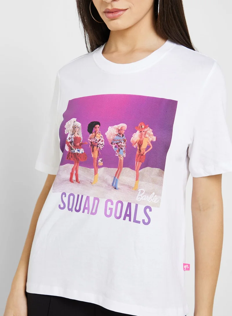 ONLY Crew Neck Graphic T-Shirt