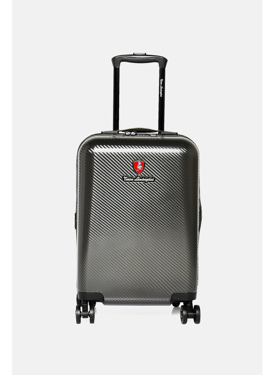 Tonino Lamborghini 21, 1 Inch Expandable Hardshell Brand Logo Cabin Spinner Luggage, Black  - Image 1