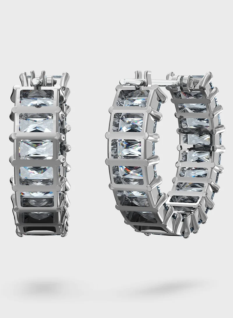 SWAROVSKI Matrix Hoop Baguette Earrings