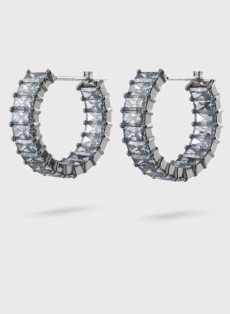 SWAROVSKI Matrix Hoop Baguette Earrings