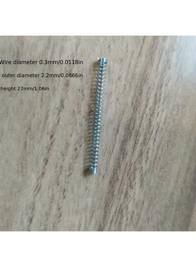 20 قطعة 0.3 مم قطر السلك 2.2 مم القطر الخارجي 27 مم ارتفاع نوابض ضغط للهوايات والألعاب - Image 2