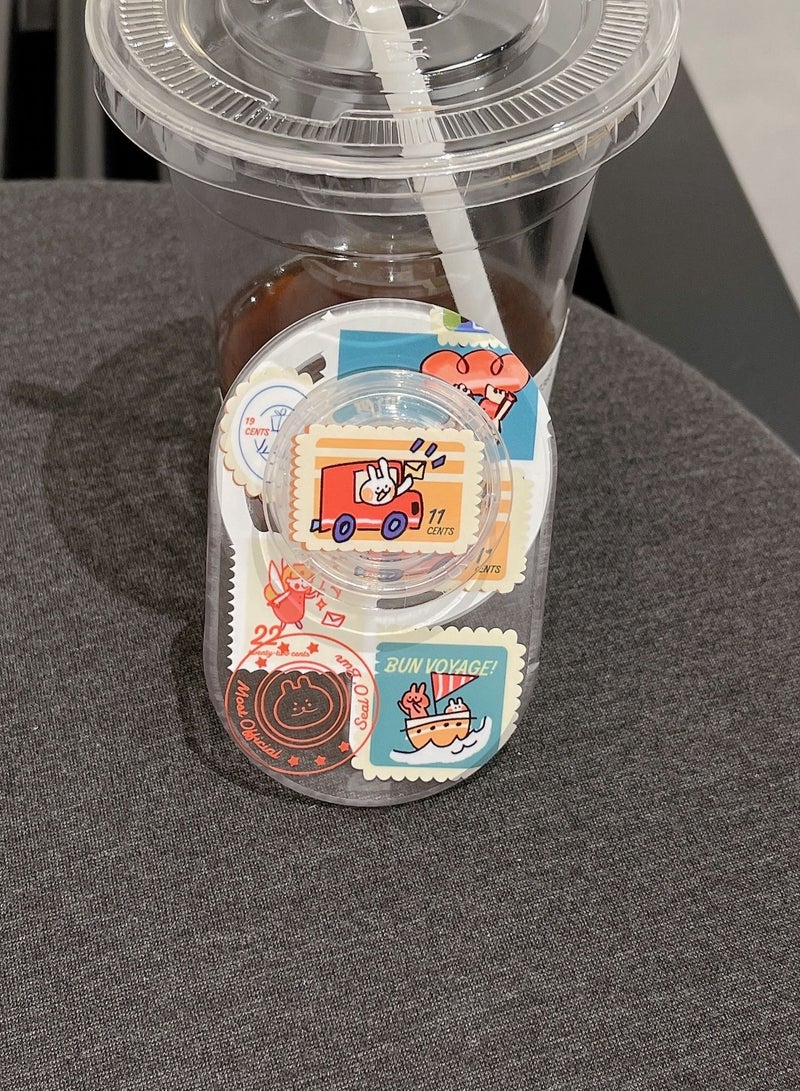 Casetify Stamp Rabbit Phone Grip Stand Compatible with MagSafe, MagSafe Phone Grip Holder, Wireless Charging Compatible - Image 2