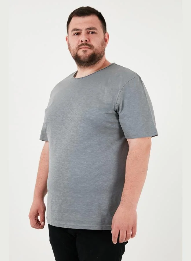 Buratti  Buratti Cotton Regular Fit Plus Size T-Shirt Men's T-SHIRT 59020001B for Men | Best Price UAE
